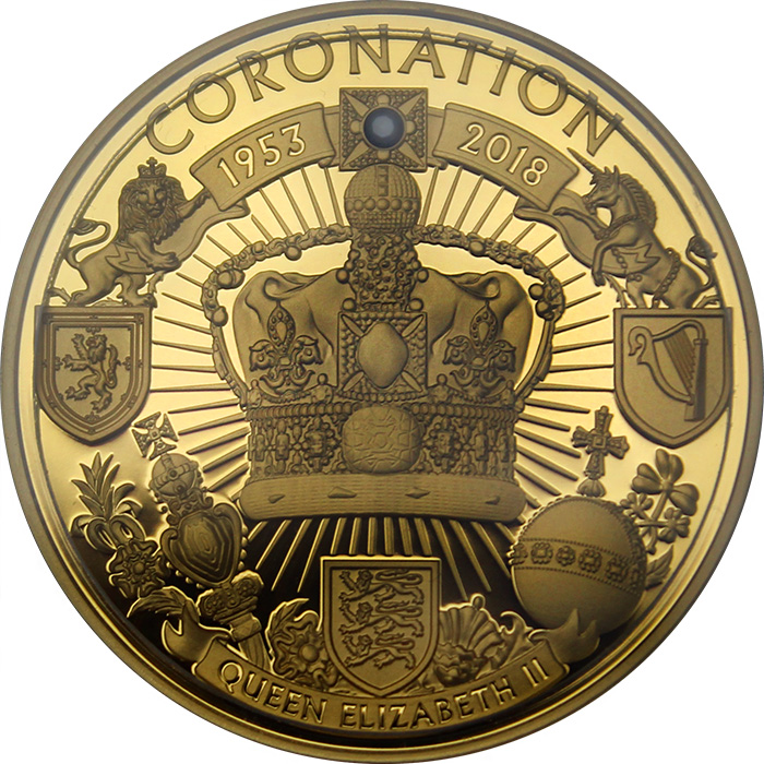 Zlatá minca 65. výročie korunovácie 1 Oz 2018 Proof