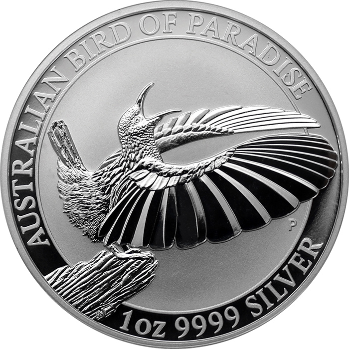 Stříbrná investiční mince Australian Bird of Paradise 1 Oz 2018