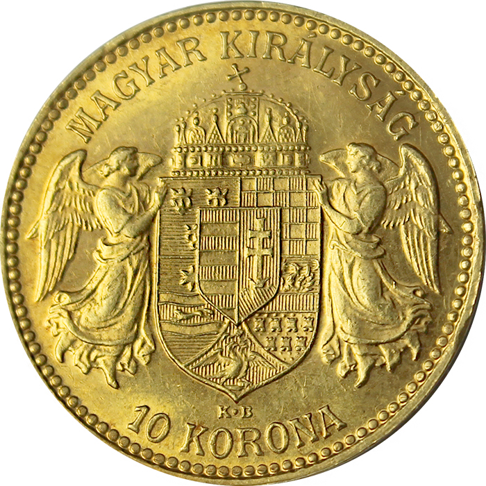 Zlatá minca Desaťkorunáčka Františka Jozefa I. Uhorská razba 1913