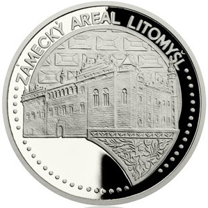 Platinová uncová mince UNESCO - Zámek a zámecký areál Litomyšl 2018 Proof