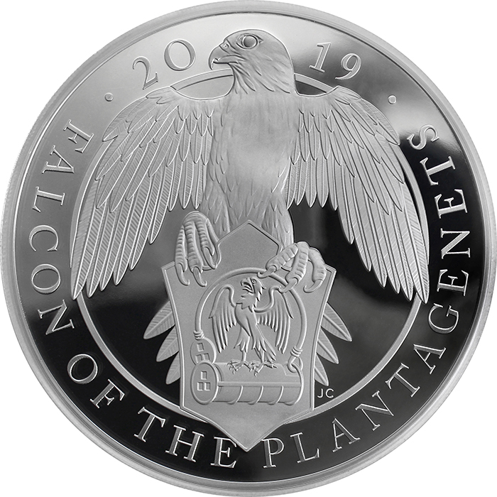 Strieborná minca 1 kg Falcon of the Plantagenets 2019 Proof