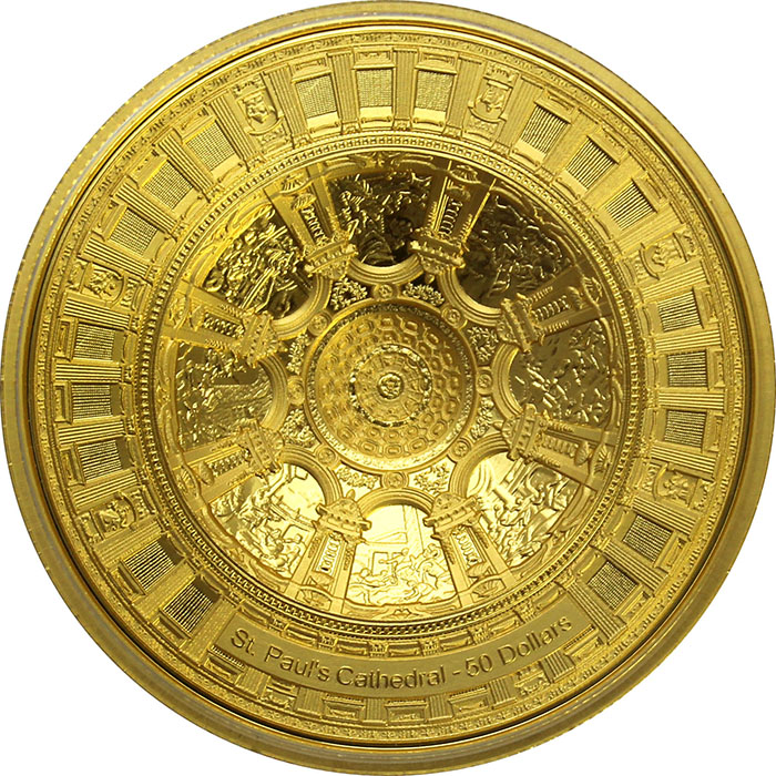 Zlatá mince Katedrála svatého Pavla 2019 Proof