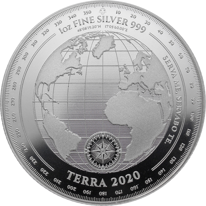 Strieborná investičná minca Terra Tokelau 1 Oz 2020
