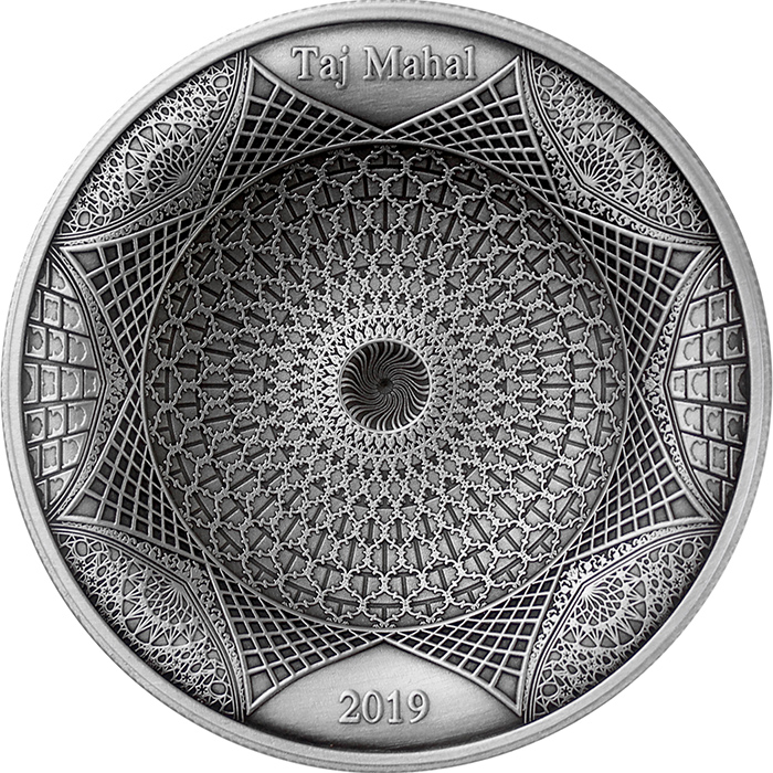 Strieborná minca Tádž Mahal 2019 Antique Standard