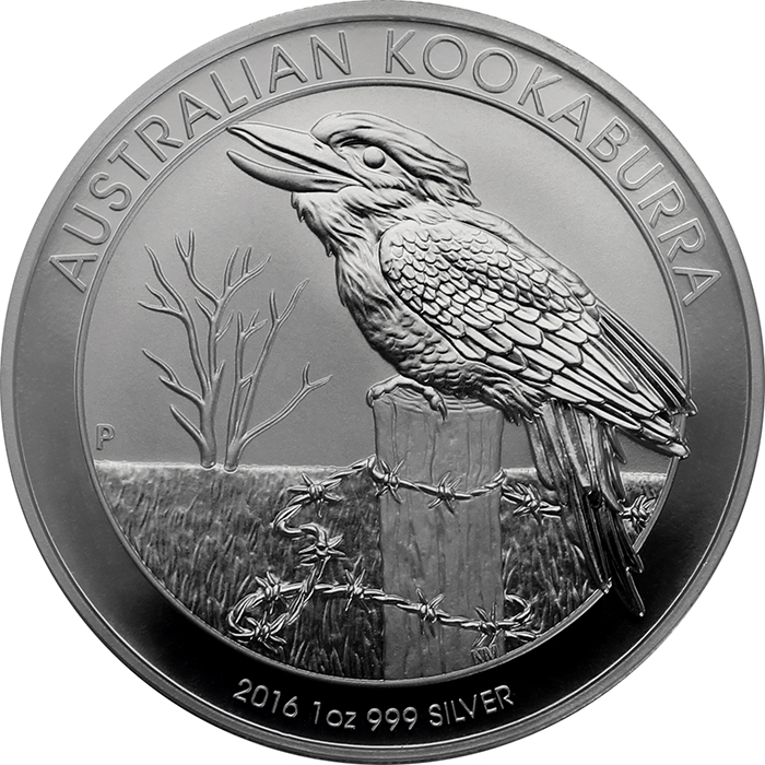 Stříbrná investiční mince Kookaburra Ledňáček 1 Oz 2016