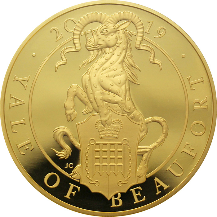 Přední strana Zlatá minca 5 Oz Yale of Beaufort 2019 Proof