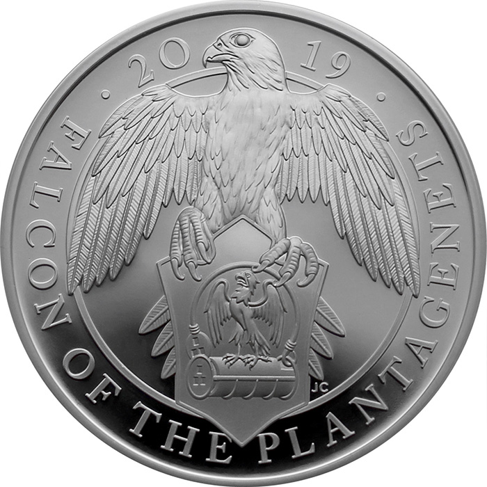 Stříbrná mince Falcon of the Plantagenets 1 Oz 2019 Proof