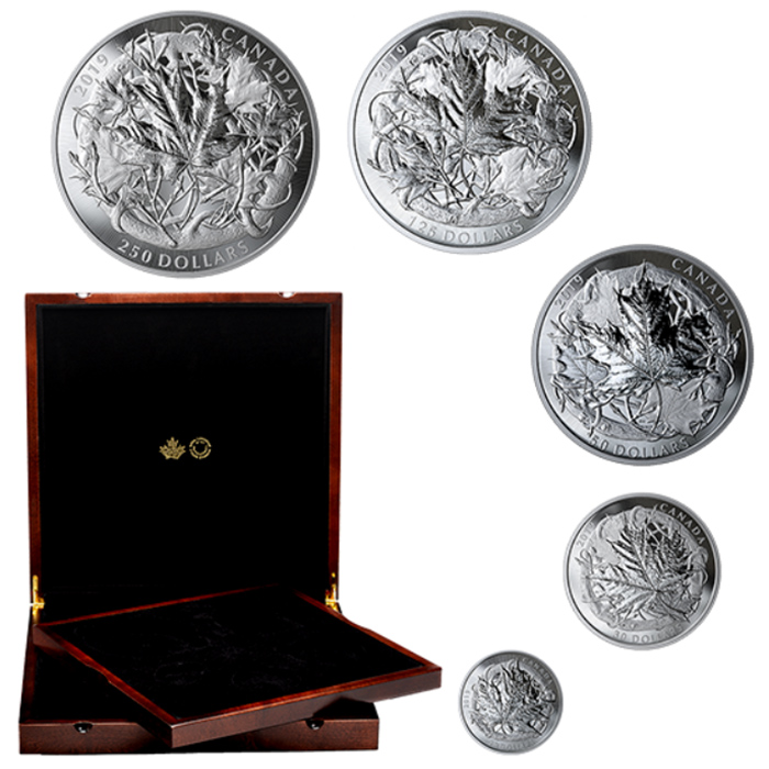 Canadian Maple Masters Collection Sada stříbrných mincí 2019 Proof