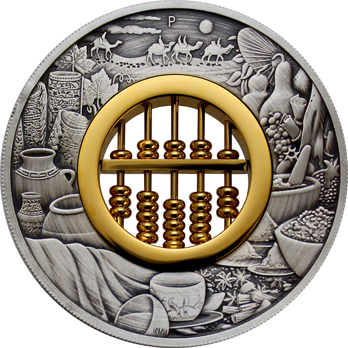Přední strana Strieborná minca 2 Oz Počítadlo 2019 Antique Standard