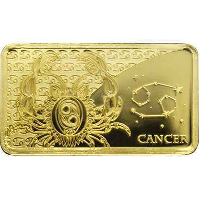 Zlatá mince Znamení zvěrokruhu - Rak 2020 Proof