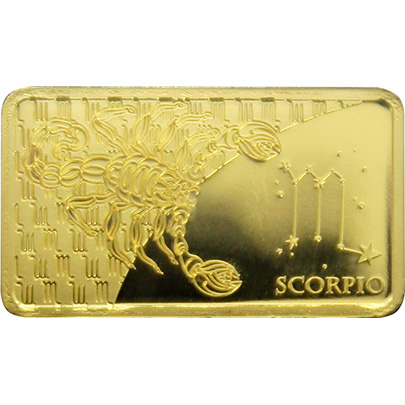 Zlatá minca Znamenie zverokruhu - Škorpión 2020 Proof