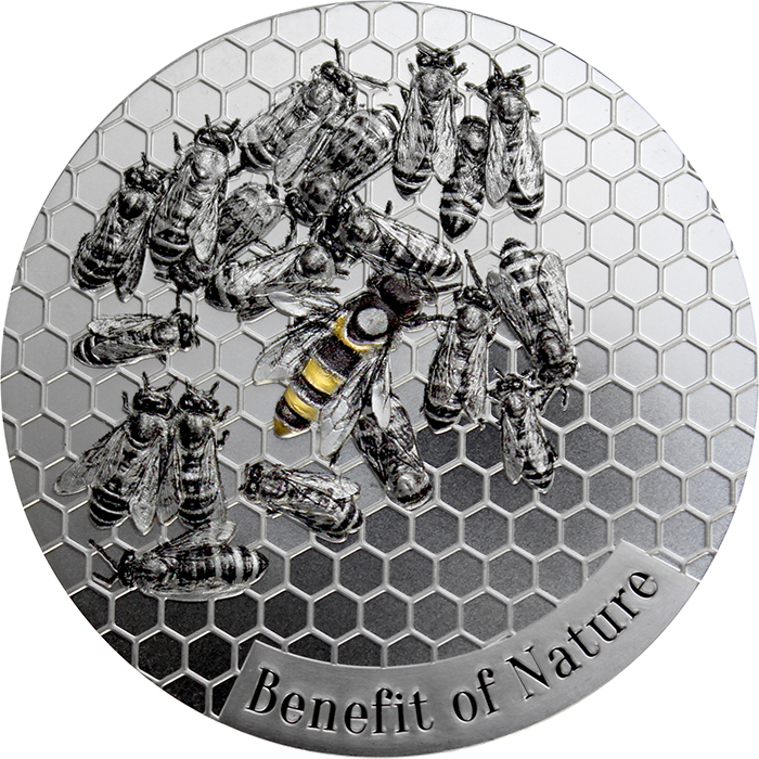Stříbrná mince Benefit přírody - včela medonosná 1 Oz 2019 Proof