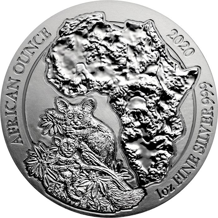 Stříbrná investiční mince Komba Rwanda 1 Oz 2020