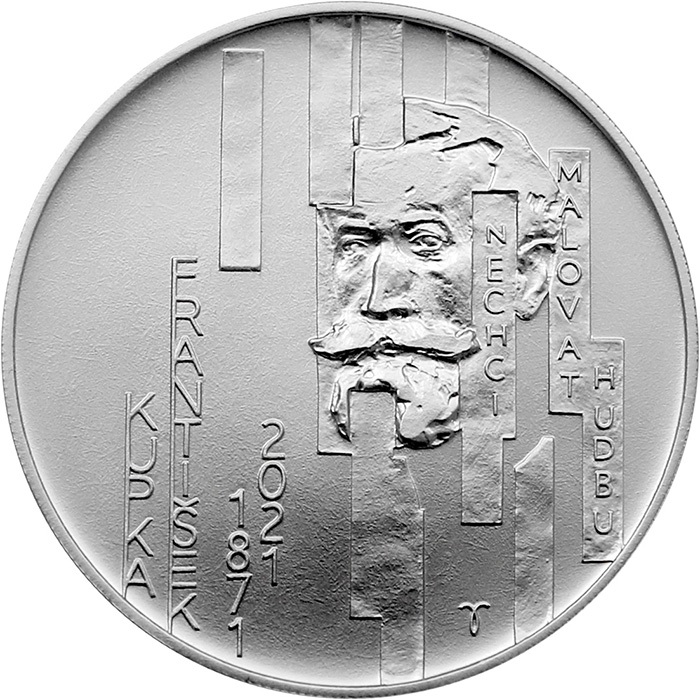 Stříbrná mince 200 Kč František Kupka 150. výročí narození 2021 Standard