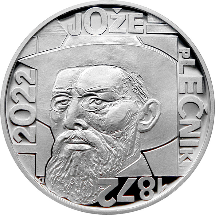 Stříbrná mince 200 Kč Jože Plečnik 150. výročí narození 2022 Proof