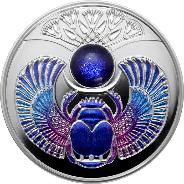 Přední strana Strieborná minca Skarabeus Zafír 2020 Proof