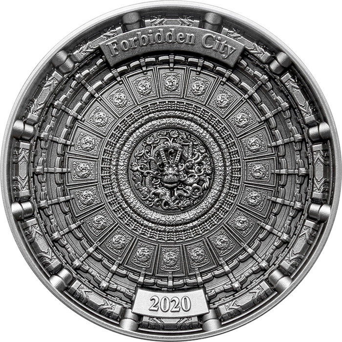 Stříbrná mince Zakázané město 2020 Antique Standard