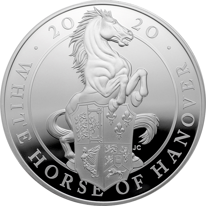 Stříbrná mince 5 Oz White Horse of Hanover 2020 Proof