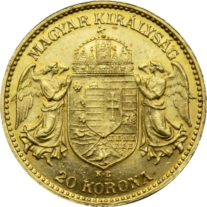 Zlatá minca Dvadsaťkorunáčka Františka Jozefa I. Uhorská razba 1912
