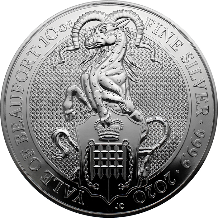 Stříbrná investiční mince The Queen's Beasts The Yale 10 Oz 2020