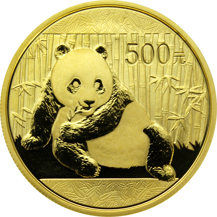 Zlatá investiční mince Panda 1 Oz 2015