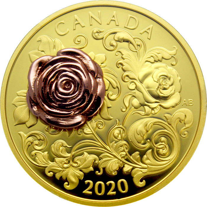 Zlatá mince růže Queen Elizabeth 1 Oz 2020 Proof