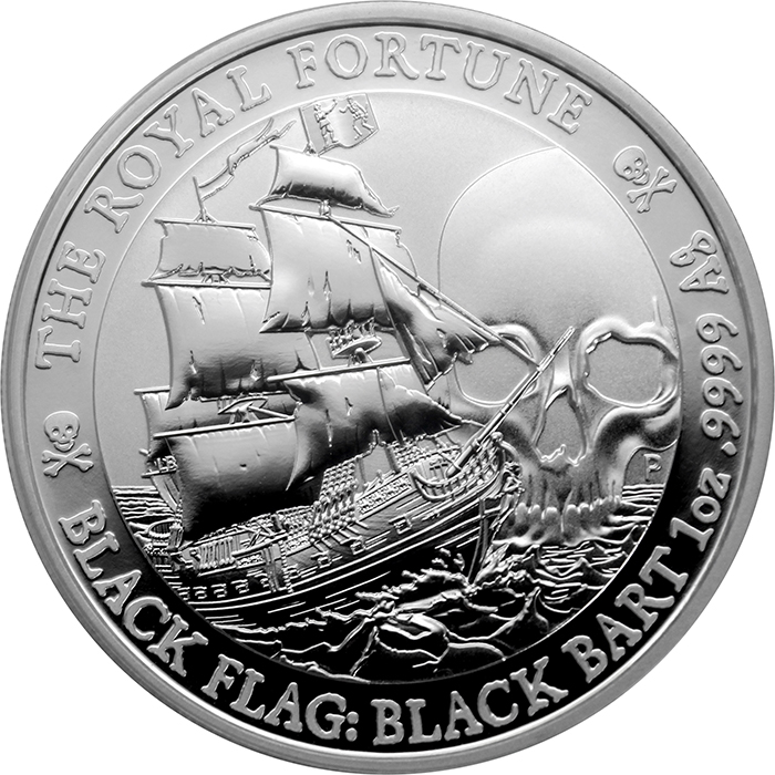 Stříbrná investiční mince Black Flag - Royal Fortune 1 Oz 2020