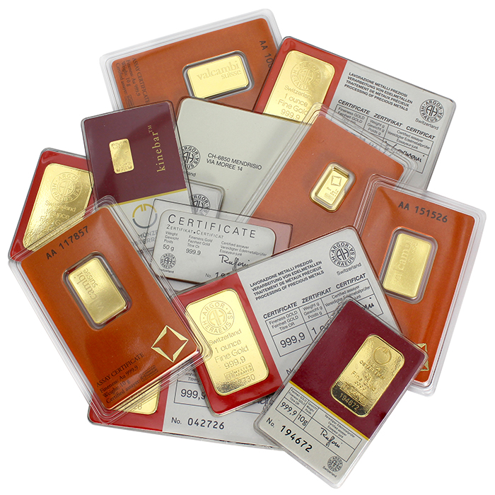 311g Investiční zlatý slitek - původní certifikace