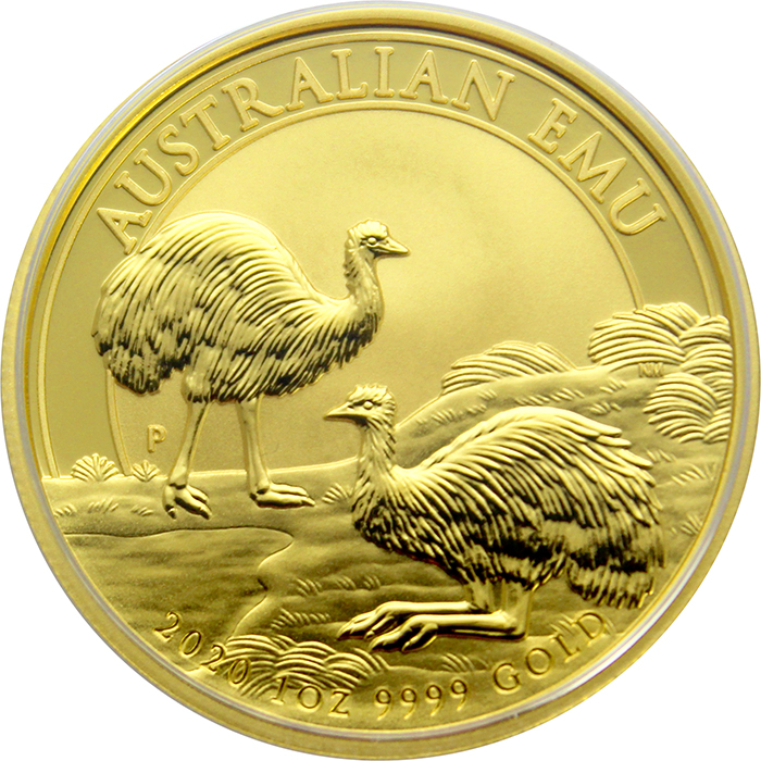 Zlatá investiční mince Emu 1 Oz 2020