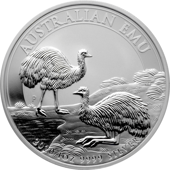 Stříbrná investiční mince Emu 1 Oz 2020