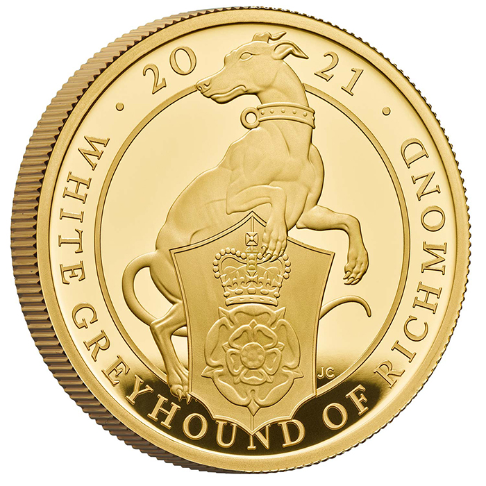 Zlatá minca White Greyhound of Richmond 1 Oz 2021 Proof