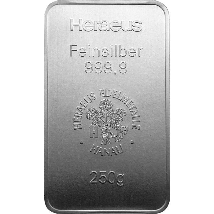 250g Argor Heraeus / Heraeus Investiční stříbrný slitek