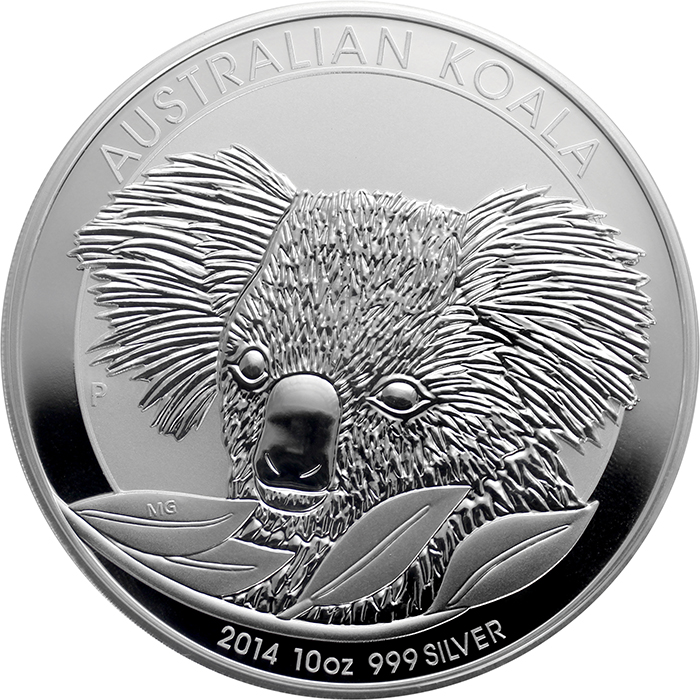 Stříbrná investiční mince Koala 10 Oz 2014