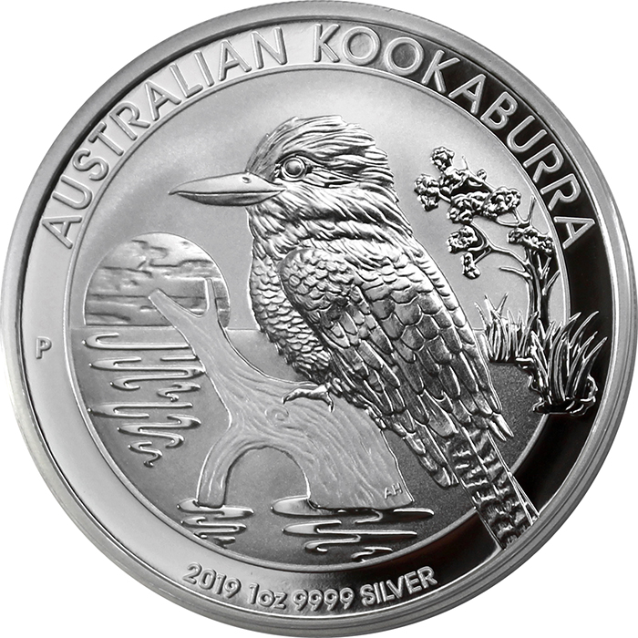 Stříbrná investiční mince Kookaburra Ledňáček 1 Oz 2019