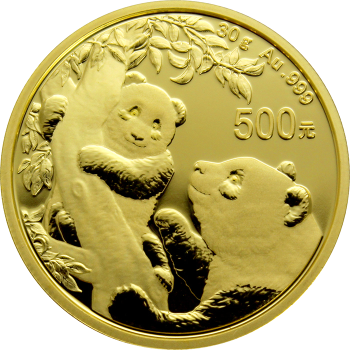 Zlatá investiční mince Panda 30g 2021