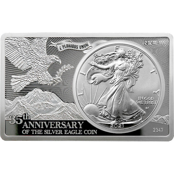 Stříbrná mince American Eagle 35. výročí Exkluzivní edice 2021 Proof