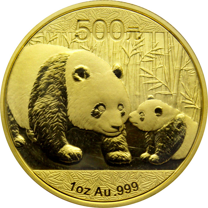 Zlatá investiční mince Panda 1 Oz 2011