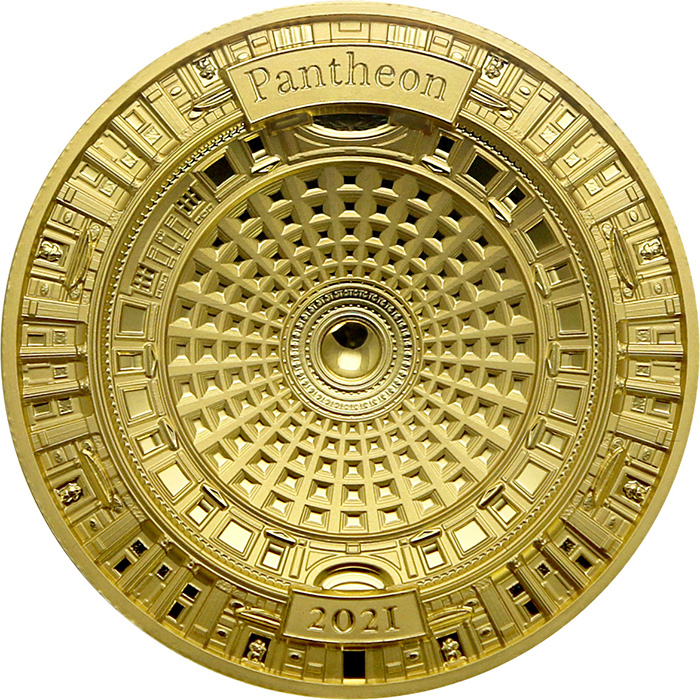Zlatá mince Pantheon 2021 Proof