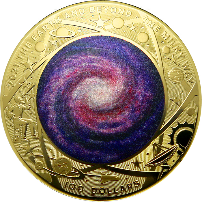 Zlatá mince Mléčná dráha 1 Oz 2021 Proof