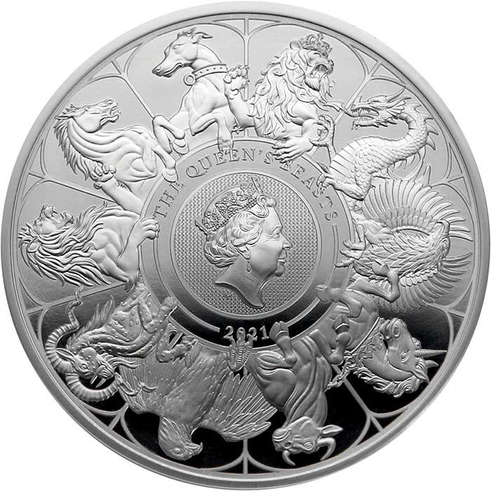 Stříbrná mince The Queen´s Beasts 1 Oz 2021 Proof