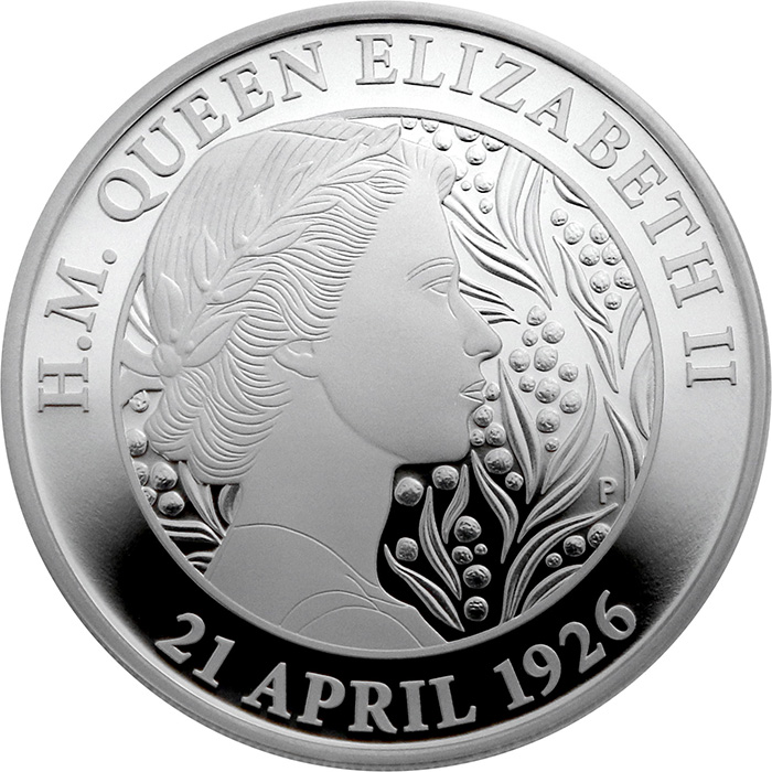 Stříbrná mince 95. narozeniny Jejího Veličenstva královny Alžběty II. 1 Oz 2021 Proof