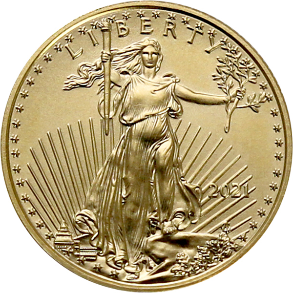 Zlatá investiční mince American Eagle 1/10 Oz Typ 1
