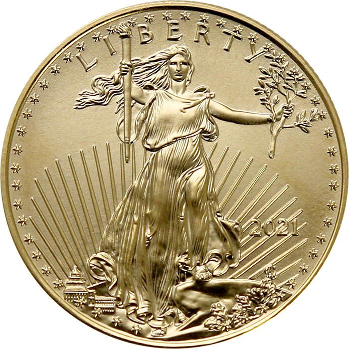 Zlatá investiční mince American Eagle 1/2 Oz Typ 1