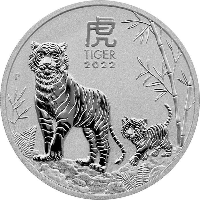 Stříbrná investiční mince Year of the Tiger Rok Tygra Lunární 1 Oz 2022
