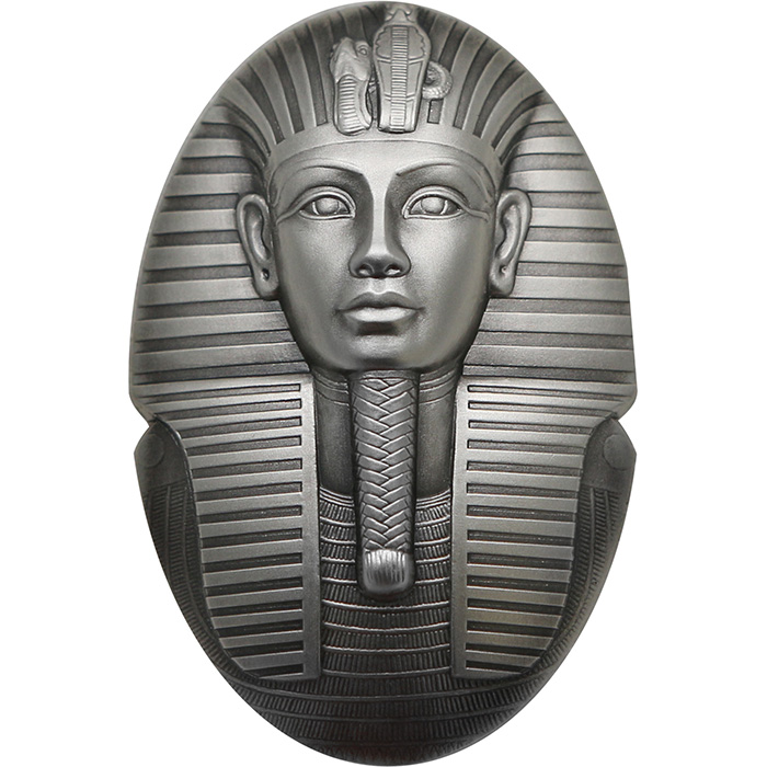 Strieborná minca 3 Oz Maska Tutanchamóna 2022 Antique Štandard
