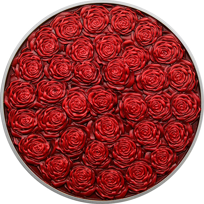 Darčeková minca Kytica ruží 2022 Antique Standard