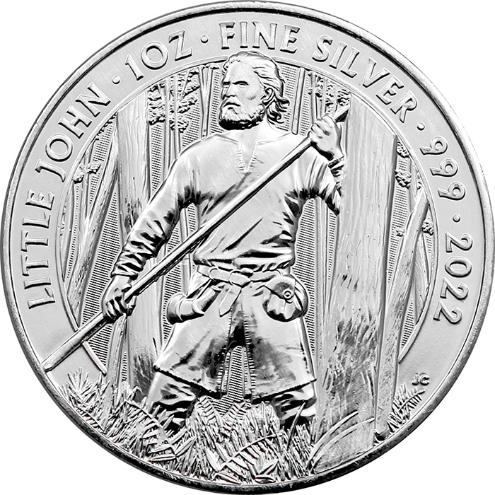Stříbrná investiční mince Mýty a legendy - Malý John 1 Oz 2022