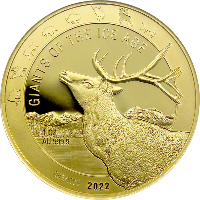 Zlatá investičná minca Obri doby ľadovej - Sob 1 Oz 2022