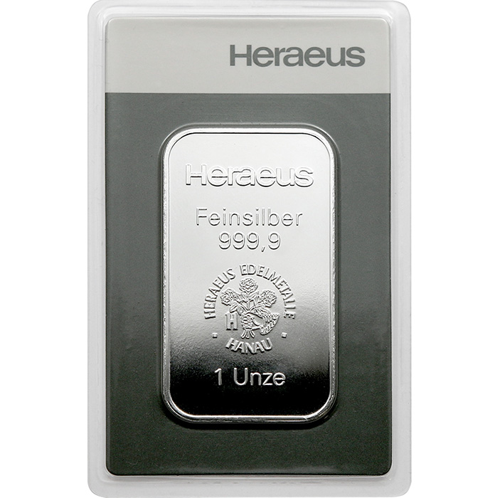 31,1g Argor Heraeus / Heraeus Investiční stříbrný slitek