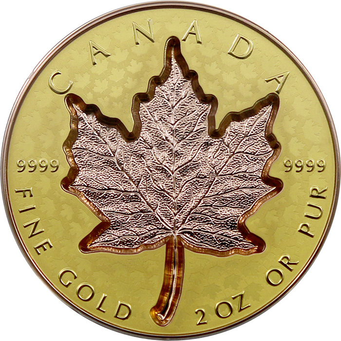 Zlatá mince Maple Leaf 2 Oz - Super Incuse 2022 Proof
